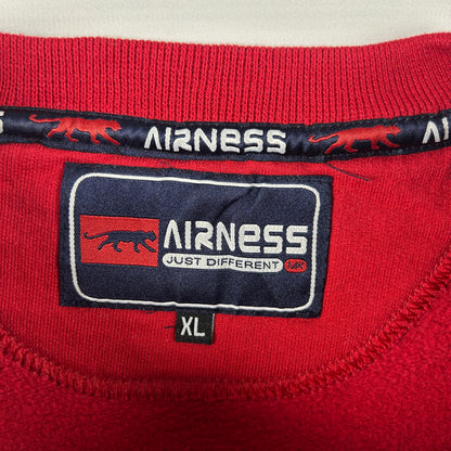 XL - Vintage 2000's Airness Training Design Red Sweatshirt
