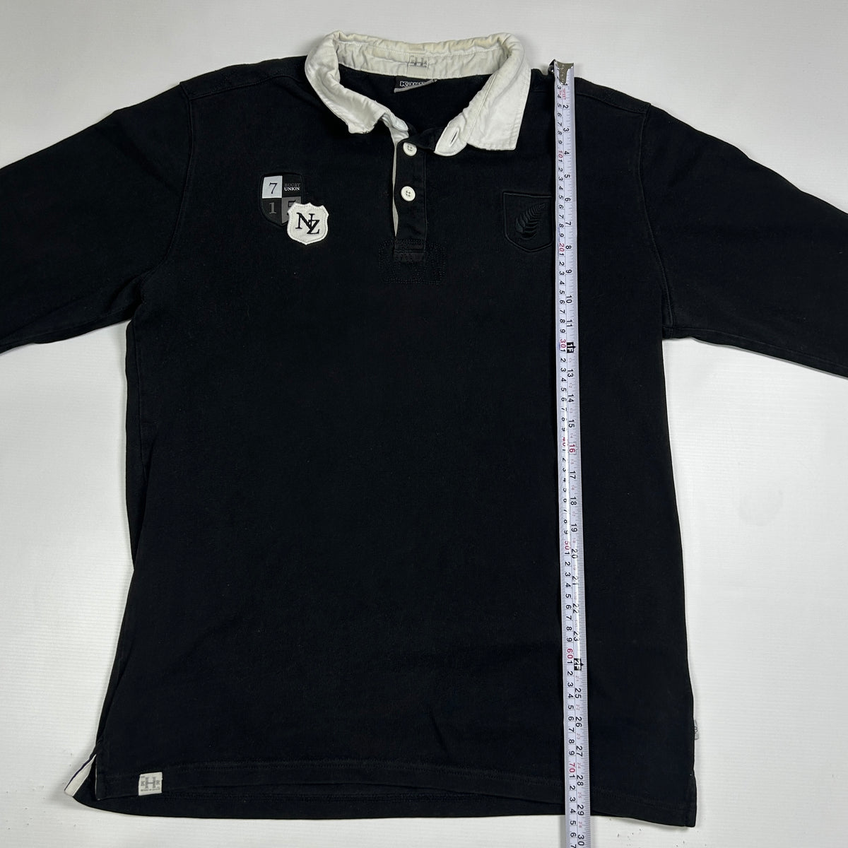 XL - Vintage 2000's Kappa NZ New Zealand Rugby Union Longsleeve Polo