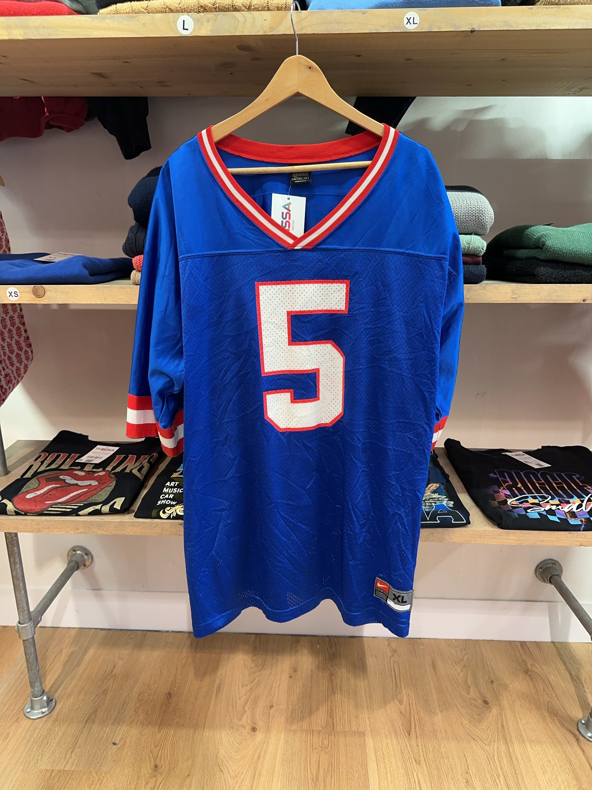 XL - 1990s Nike New York Giants NFL Shirt Collins #5