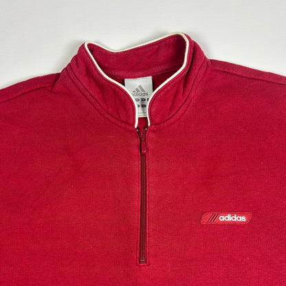 XS - Vintage 2000's Adidas Quarterzip