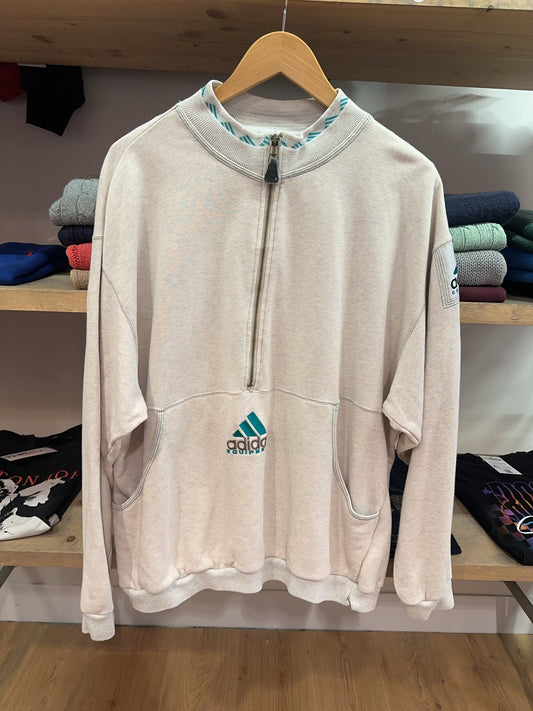 Vintage Adidas Equipment Quarter-Zip Sweatshirt - L