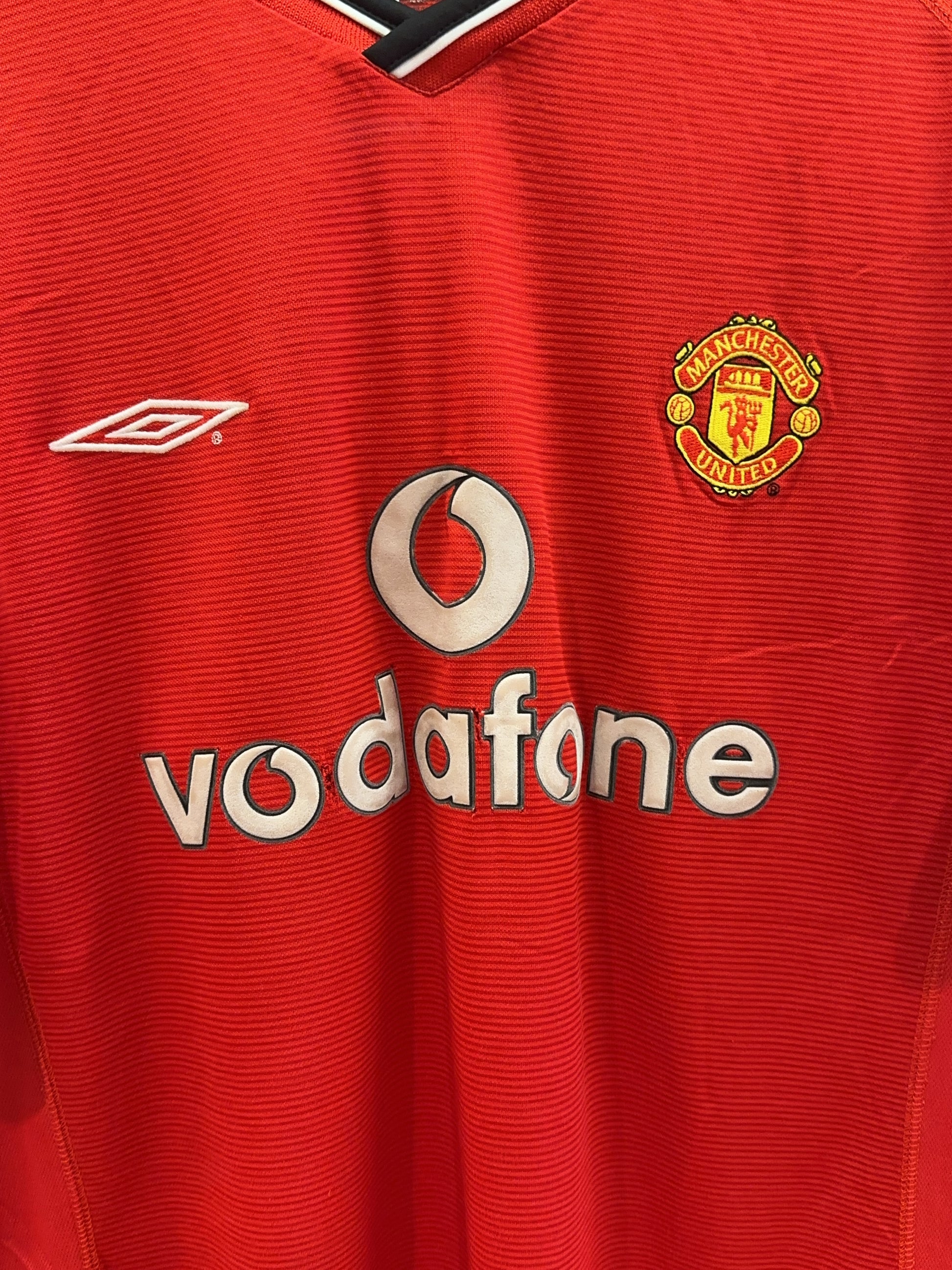 2000-2002 Manchester United Umbro Home Football Shirt - L