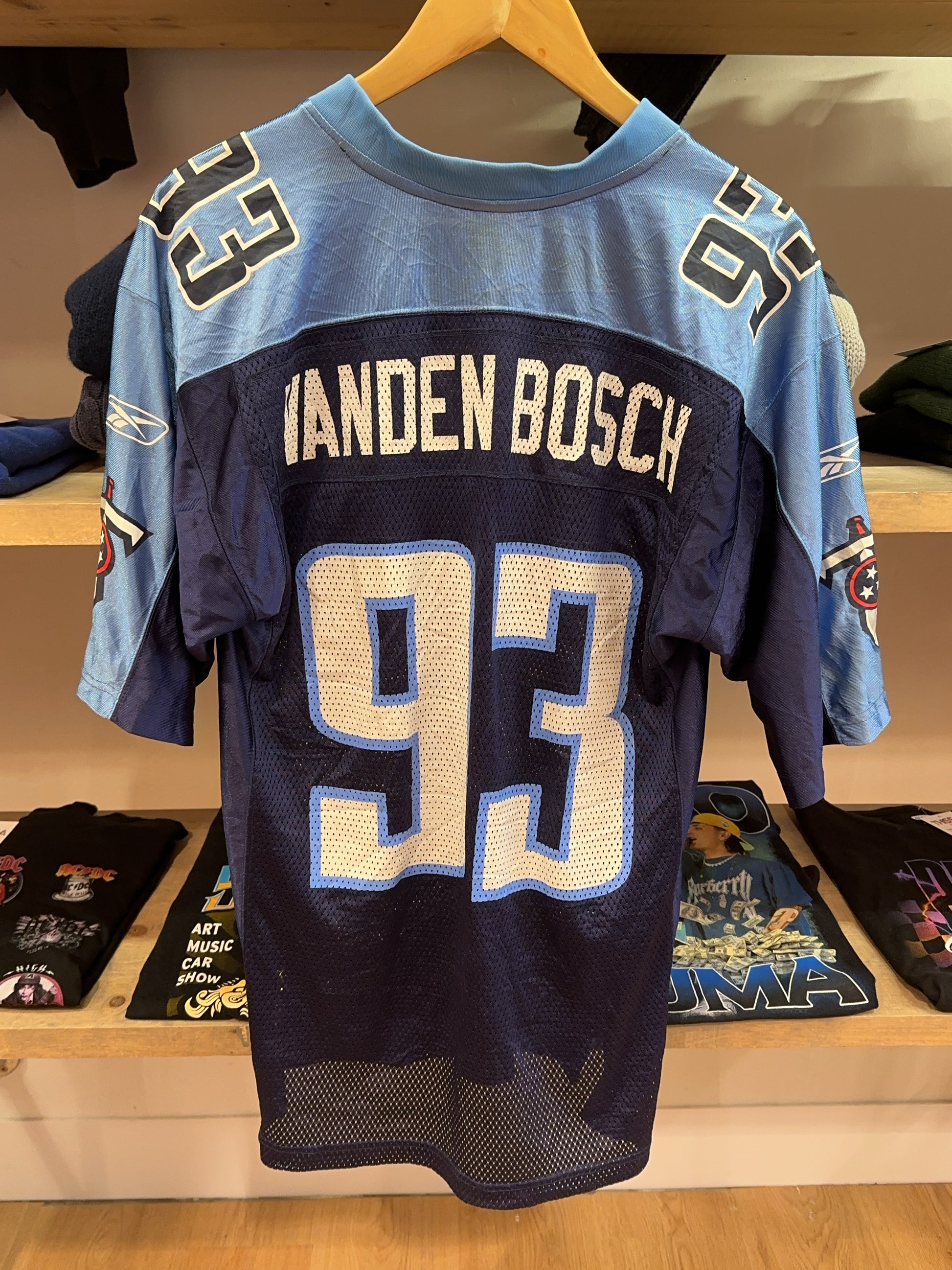 S - 2002-2011 Tennessee Titans Reebok Football Shirt Vanden Bosch #93