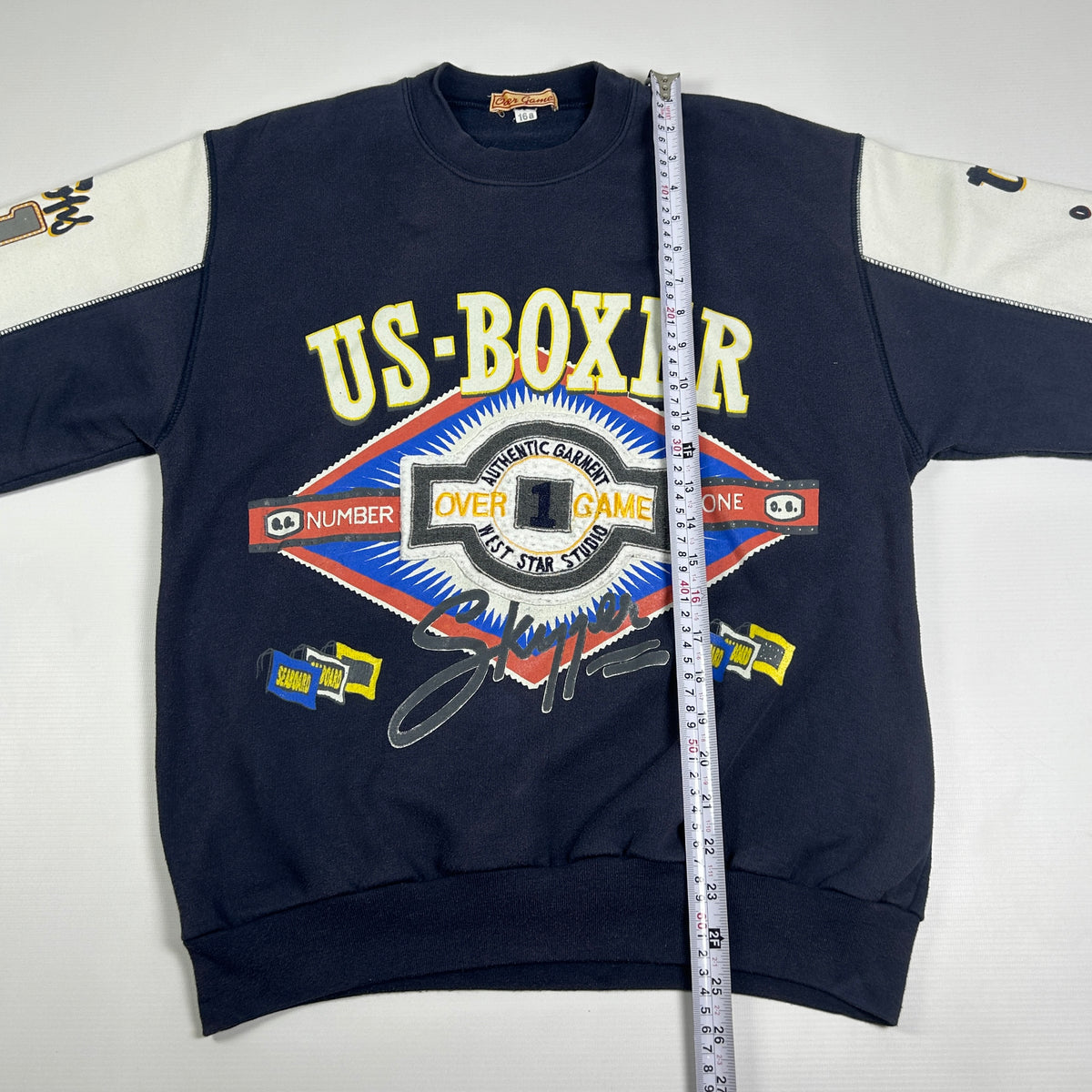 S - Vintage 1990's Over Game US Boxer Graphic Sweatshirt