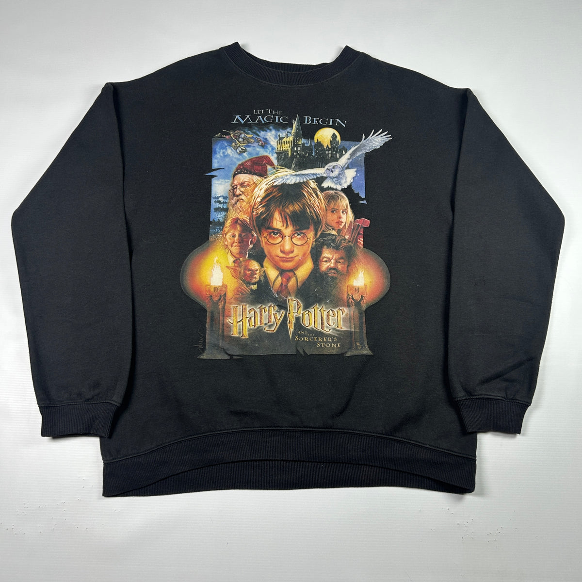 M - 2000's Harry Potter and the Sorcerer's Stone Black Sweatshirt
