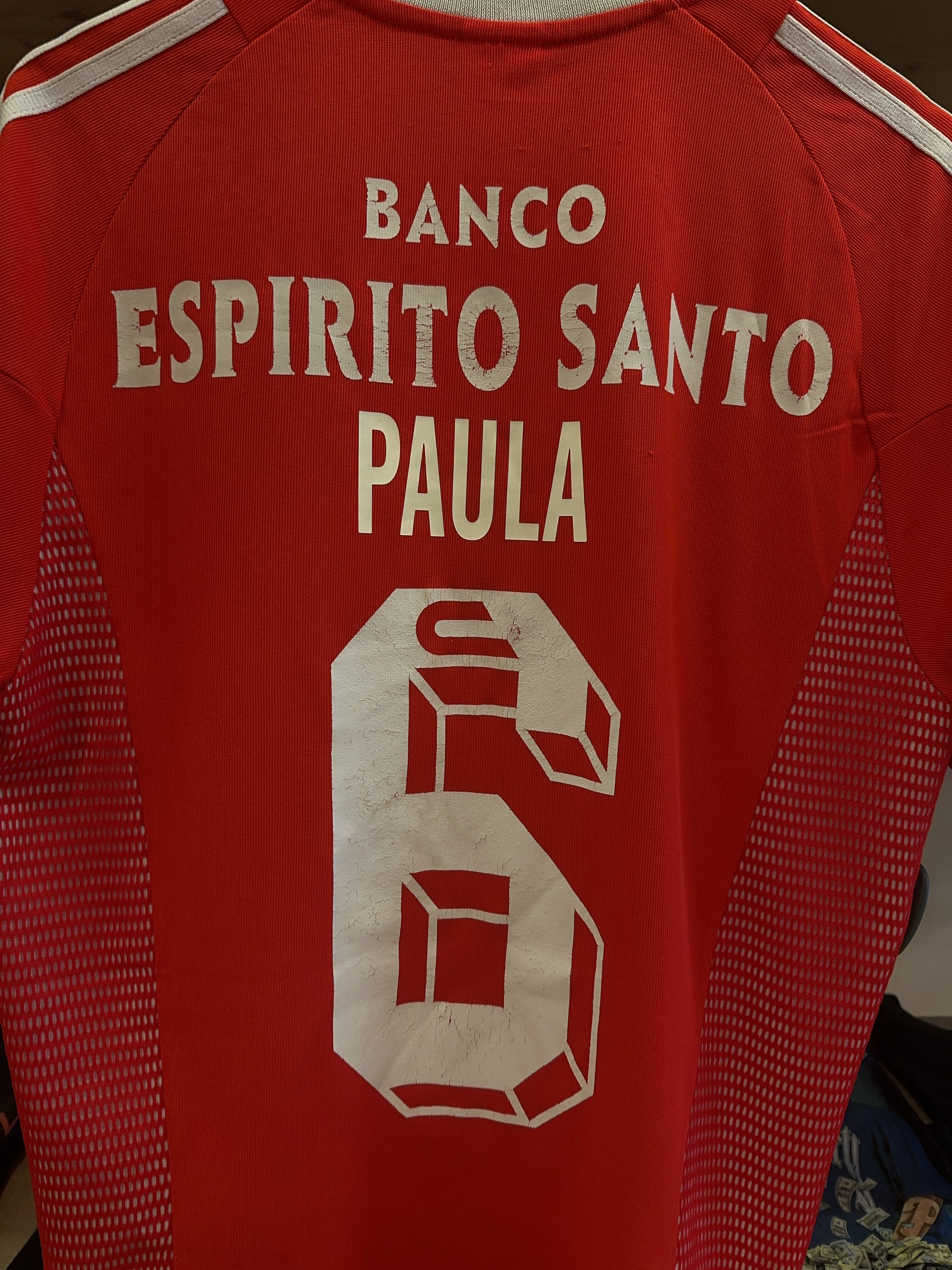 2002-2003 SL Benfica Adidas Home Football Shirt 6 - M